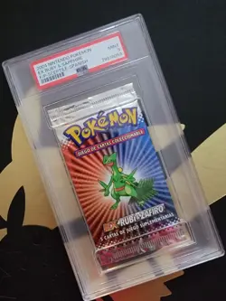 POKEMON EX RUBY & SAPPHIRE BOOSTER PACK SPANISH - SCEPTILE ART PSA 9 - Image 2
