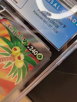 ERROR MISALIGNMENT POKEMON 2020 Go Full Art ALOLAN EXEGGUTOR V #071 9 Mint RARE - Image 5