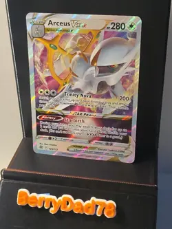 Arceus VSTAR 123/172 SWSH09: Brilliant Stars Holo Pokemon TCG NM - Image 1