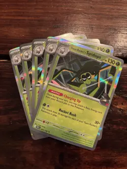 (5) Pokemon TCG Team Rocket’s Spidops 020/182 Holo LOT! Destined Rivals - Image 1