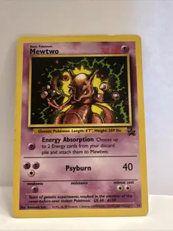 Mewtwo Black Star Promo 14 WotC 2000 Pokemon - Image 1