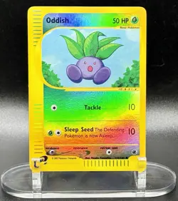 Oddish 122/165 Reverse Holo Pokemon Expedition 2002 Wotc Vintage LP/NM - Image 2