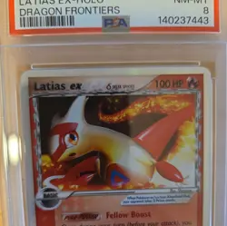 Pokemon Latias ex EX Dragon Frontiers Holo Ultra Rare #95 PSA 8 - Image 3