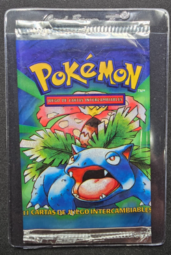 Pokemon Base Set 1999 EMPTY Booster Pack Venusaur Art Spanish - Image 1