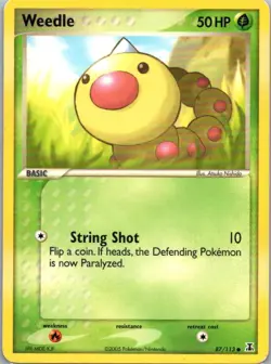 Pokemon TCG Weedle 87/113 Delta Species LP - Image 1
