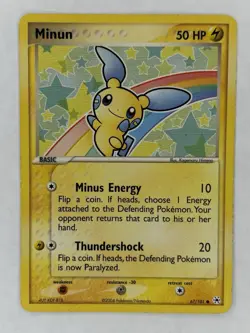 Pokemon Minun Hidden Legends 67/101 Basic 50 HP Common Regular 2004 English MP - Image 1