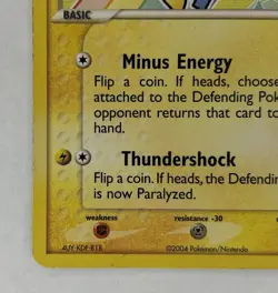 Pokemon Minun Hidden Legends 67/101 Basic 50 HP Common Regular 2004 English MP - Image 4