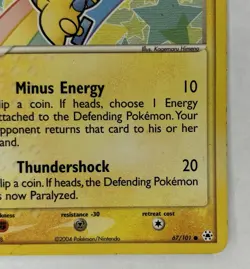 Pokemon Minun Hidden Legends 67/101 Basic 50 HP Common Regular 2004 English MP - Image 5