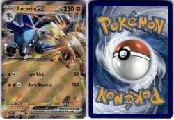 LUCARIO EX - 82/142 - DOUBLE RARE - STELLAR CROWN - POKEMON - - NM - Image 1
