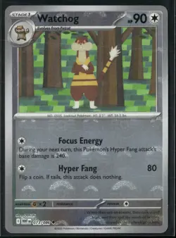 Watchog #73/86 2025 Scarlet & Violet White Flare Reverse Holo Pokeball - Image 1