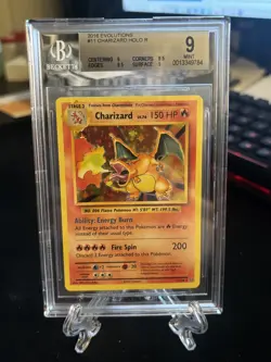 Pokemon (2016) Evolutions 11 Charizard Holo R BGS 9 MINT - Image 1