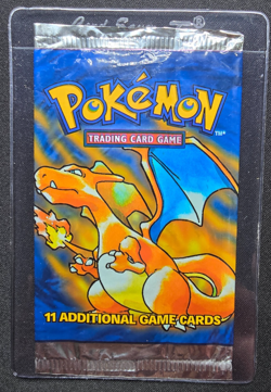 Pokemon Base Set 1999 EMPTY Booster Pack Charizard Art - Image 1