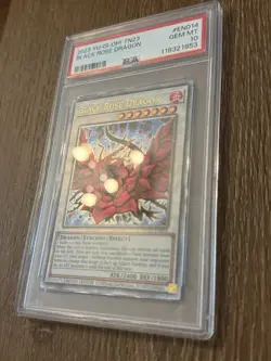 2023 Yu-Gi-Oh! BLACK ROSE DRAGON QC Secret Rare Cello Pack TN23-EN014 PSA 10 - Image 3