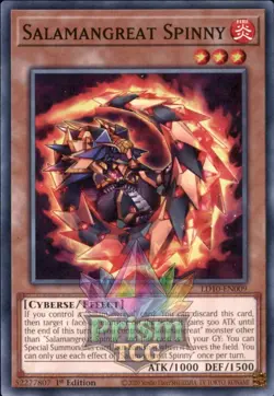 1st Ed Salamangreat Spinny LD10-EN009 Yugioh - Image 1