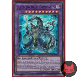 Yugioh Gladiator Beast Domitianus CHIM-EN033 Super Rare 1st Edition NM - Image 1