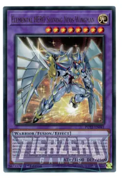 Yugioh POTE-EN041 - Elemental HERO Shining Neos Wingman - Ultra Rare - Image 1