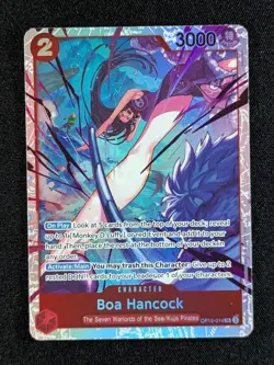 2025 One Piece BOA HANCOCK #OP12-014 Legacy of the Master Super Rare ENG - Image 1