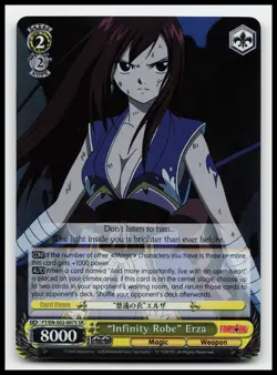 Infinity Robe" Erza (SR) - Fairy Tail ver.E FT/EN-S02-007S SR Weiss Schwarz - Image 1