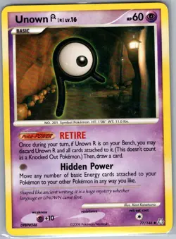 Unown (R) 77/146 Non Holo Legends Awakened - Pokemon Card - NM - Image 1