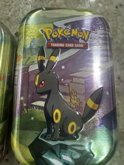 Prismatic Evolutions Empty Mini Tin Complete Set Of 8 Tin NO PACKS/ART CARD/COIN - Image 2