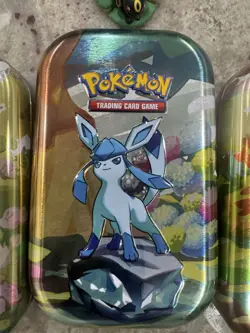 Prismatic Evolutions Empty Mini Tin Complete Set Of 8 Tin NO PACKS/ART CARD/COIN - Image 4