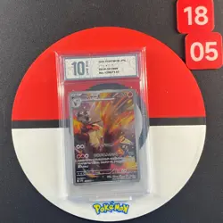 Blaziken AR 101/098 Team Rocket sv10 Pokemon Card Japanese Grade10 - Image 1