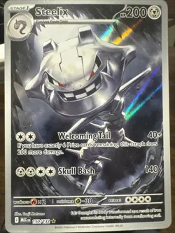 Steelix 150/132 - Mega Evolution Illustration Rare Pokemon TCG - NM Card - Image 1