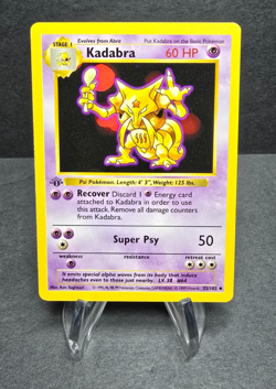 Pokemon Card - Kadabra 1st Edition Base Set Shadowless 32/102🔥 - Image 1