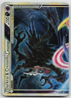 Darkrai & Cresselia Legend Card 99/102 (Top Half) Pokemon - LP - Image 1
