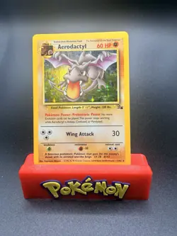 Aerodactyl Holo Rare Pokemon TCG Card Vintage 1/62 Fossil - LP - Image 1