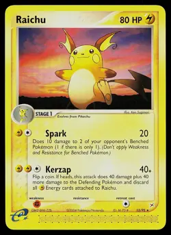 Pokemon Card - Raichu Team Magma vs Team Aqua 13/95 Rare - Image 1
