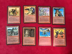 Fallen Empires Red 8 Card HP Lot Magic The Gathering MTG Classic Vintage - Image 1