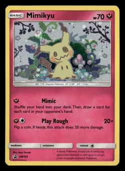 Mimikyu - SM163 - Cosmos Holo - Black Star Promo - Pokemon Card - LP - Image 1