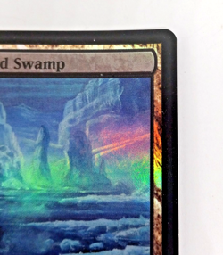 2006 Magic The Gathering-Snow-Covered Swamp Foil Land Trading Card - Image 4