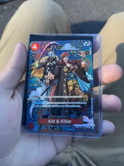One Piece Card Game TCG Kid and Killer EB01-003 Alternate Art NM+ - Image 3