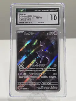 CGC Gem Mint 10 Mewtwo 183/165 AR Art Rare 151 sv2a Pokemon Card - Image 1