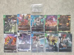 Bandai Gundam Card Game Limited Box Ver.Beta Rare Set + Wing Gundam Japanese - Image 1