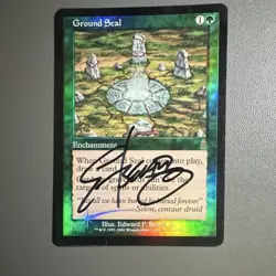 Mtg GROUND SEAL Autographed Signed Foil - Odyssey Vintage Magic - LP condition - Image 1