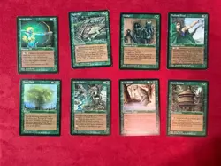Fallen Empires Green 8 Card HP Lot Magic The Gathering MTG Classic Vintage - Image 1