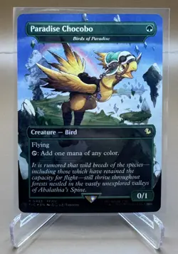 MTG Final Fantasy Paradise Chocobo Birds of Paradise Borderless Foil #483 Promo - Image 1