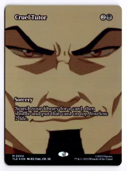 Magic: The Gathering Avatar: TLA Cruel Tutor (Borderless) Foil - Image 1