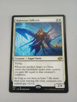 MTG Righteous Valkyrie - Angel - Foundations Jumpstart - 246 - NM - Image 1