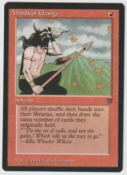 MAGIC THE GATHERING WINDS OF CHANGE LEGENDS EDITION MINT/NEAR MINT - Image 1