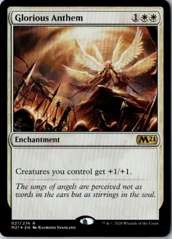 Glorious Anthem - Foil - Core Set 2021 #021/274 MTG Magic The Gathering - Image 1