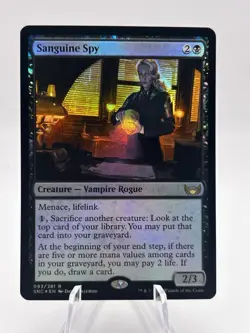 Sanguine Spy 093/281 Foil Streets of New Capenna SNC MTG NM - Image 1