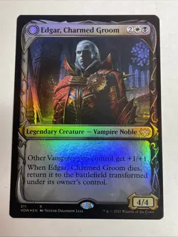 MTG Edgar, Charmed Groom Showcase Foil Crimson Vow #311 Rare - Image 1