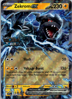 Pokemon TCG - Zekrom ex 034/086 Stamped Promo - S&V: Black Bolt - Near Mint - Image 1