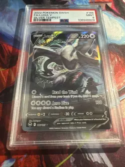 Pokemon Lugia v Alt Art TCG Card 186/195 Silver Tempest PSA 9 - Image 1