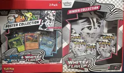 Pokemon Scarlet & Violet white flare binder and black bolt poster 2-Pack - Image 1