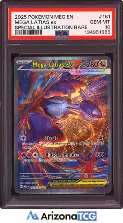 Pokemon 2025 Mega Latias ex 181/132 SIR Mega Evolution GEM MINT PSA 10 - Image 1